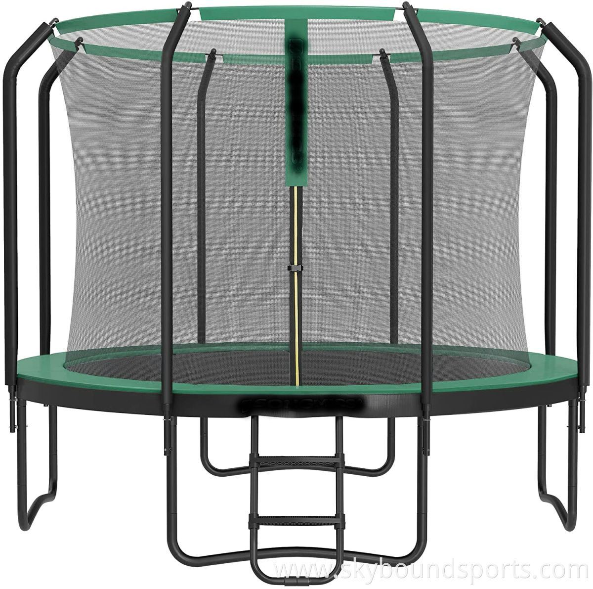 Trampoline, 366 cm Diameter Trampoline with 8 Poles, Outdoor Trampoline for Fitness and the Garden with All-Round Safety Net